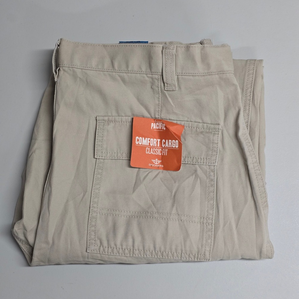 Dockers Cargo Pants‎ Men's 36x34 Beige Pacific Collection Comfort Classic Fit